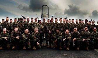 Travis Drake and his Avionics shop on the USS John C Stennis in ’09.